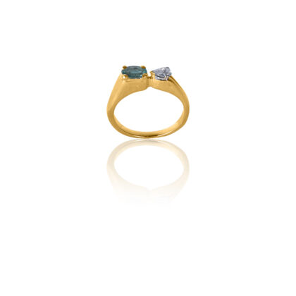 18-karat Gold Emerald and Diamond Rings