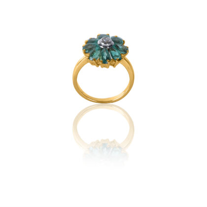 18-karat Gold Emerald and Diamond Rings