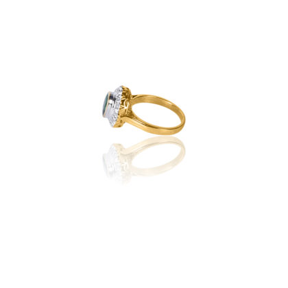18-karat Gold Emerald and Diamond Rings