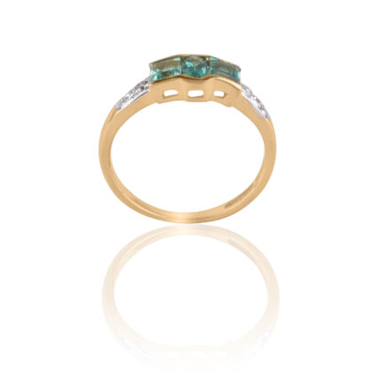 18-karat Gold Emerald and Diamond Rings