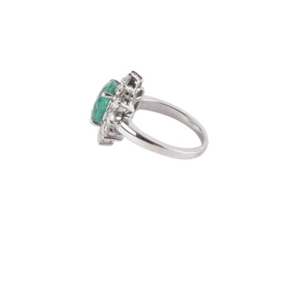18-karat Gold Emerald and Diamond Rings